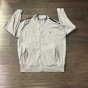 Polo Ralph Lauren Track Jacket grey blue Tall Mens XLT